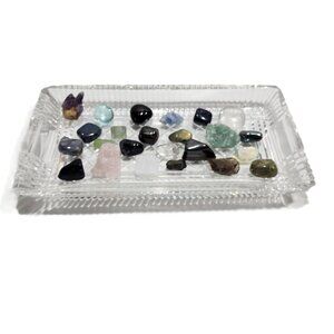 24 Assorted Collection Raw & Tumbled Crystal, Gemstone and Natural Stone Mix